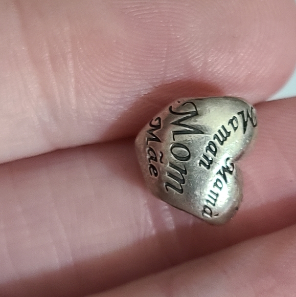Pandora authentic Mom mother charm moms of the world languages heart sterling - Picture 7 of 9